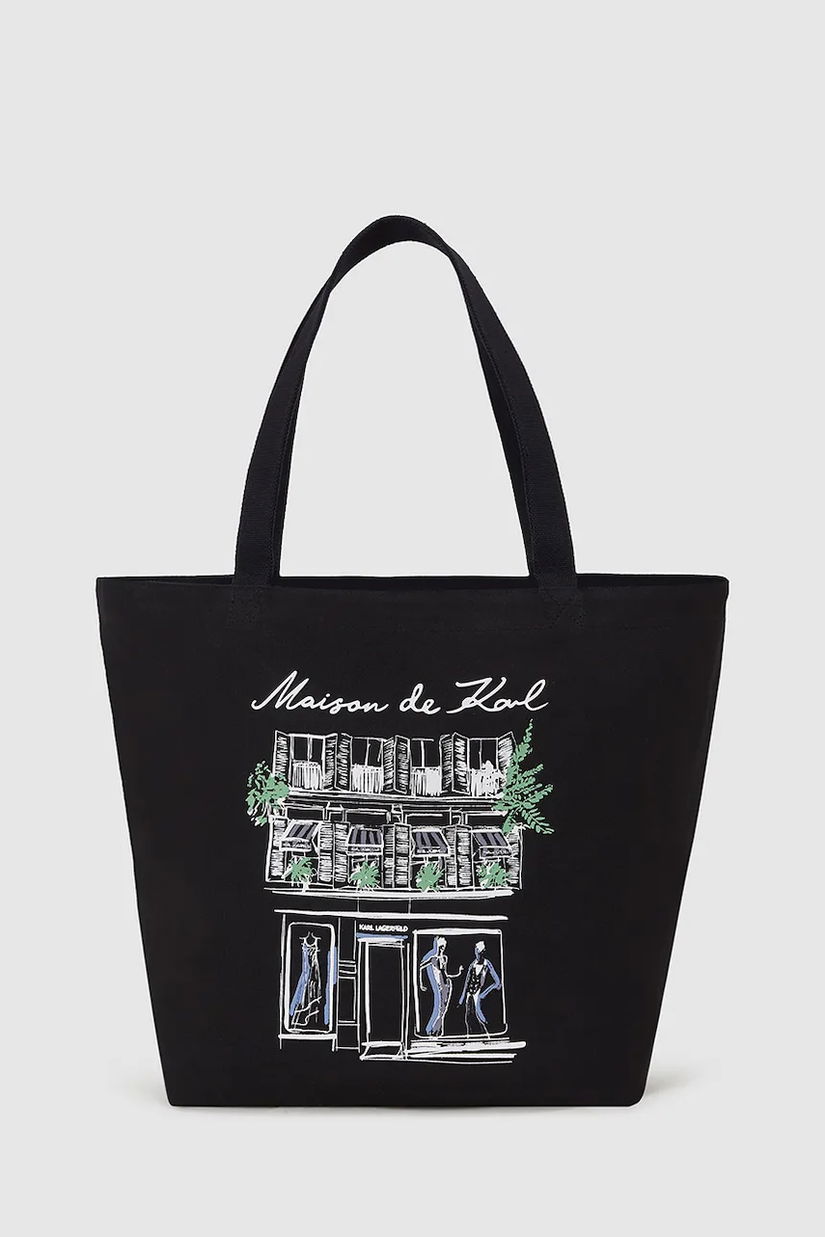 Karl Lagerfeld poșetă cu două fețe culoarea negru, A4W50058