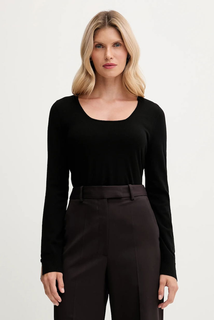 United Colors of Benetton pulover culoarea negru, light, 1W2AD10E5