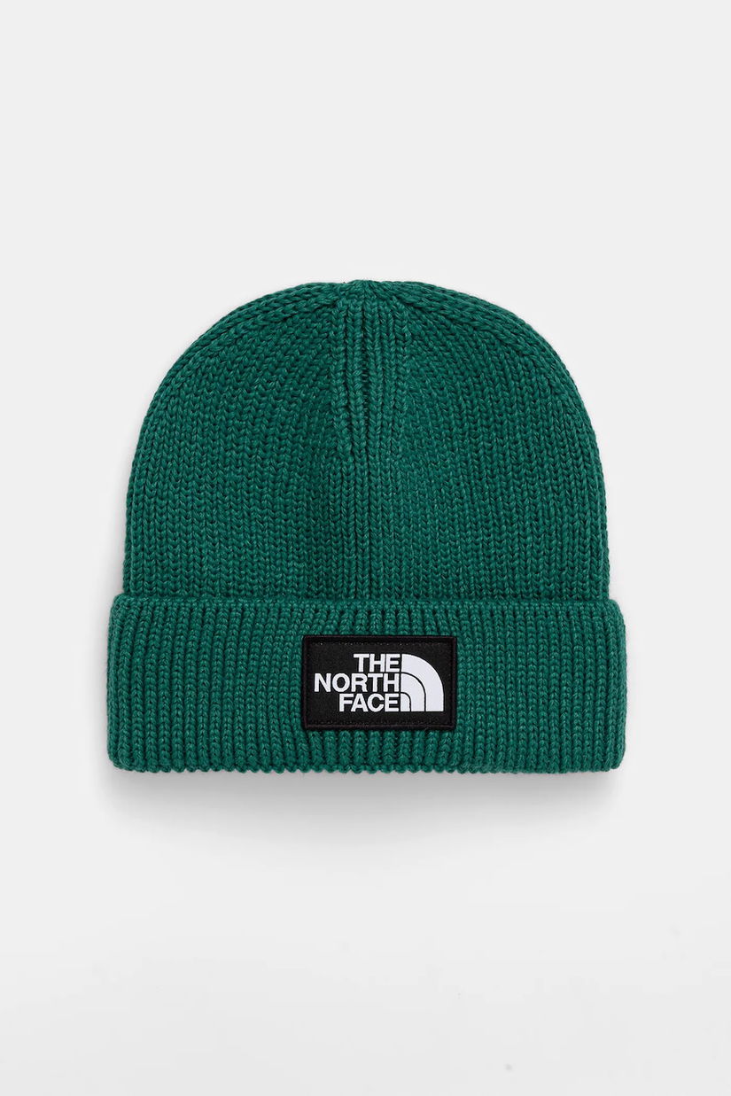The North Face căciulă TNF Logo Box culoarea verde, NF0A8CHENL11