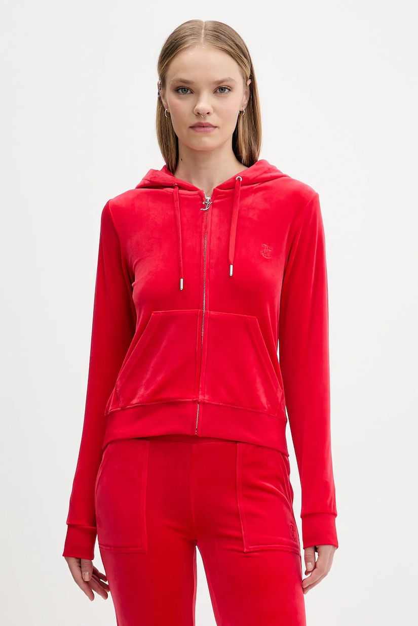 Juicy Couture bluză cu glugă, uni, JCAP176