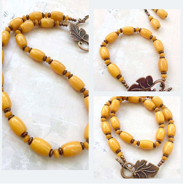 Set vintage jad galben
