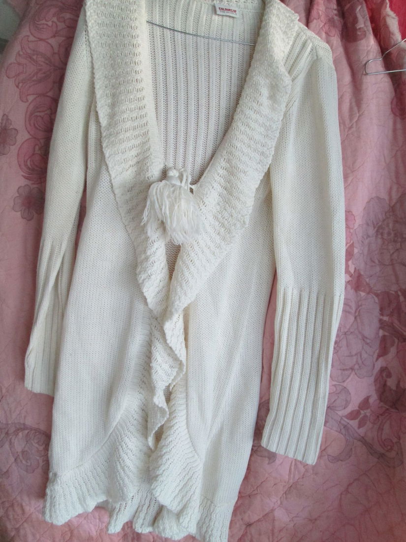 cardigan alb Colors of the world 40/42