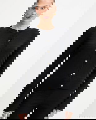 Simona Corsellini cardigan din lână culoarea negru, light, A25CPCRE0201