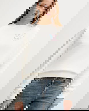 MC2 Saint Barth hanorac de bumbac culoarea alb, cu imprimeu, STDW001