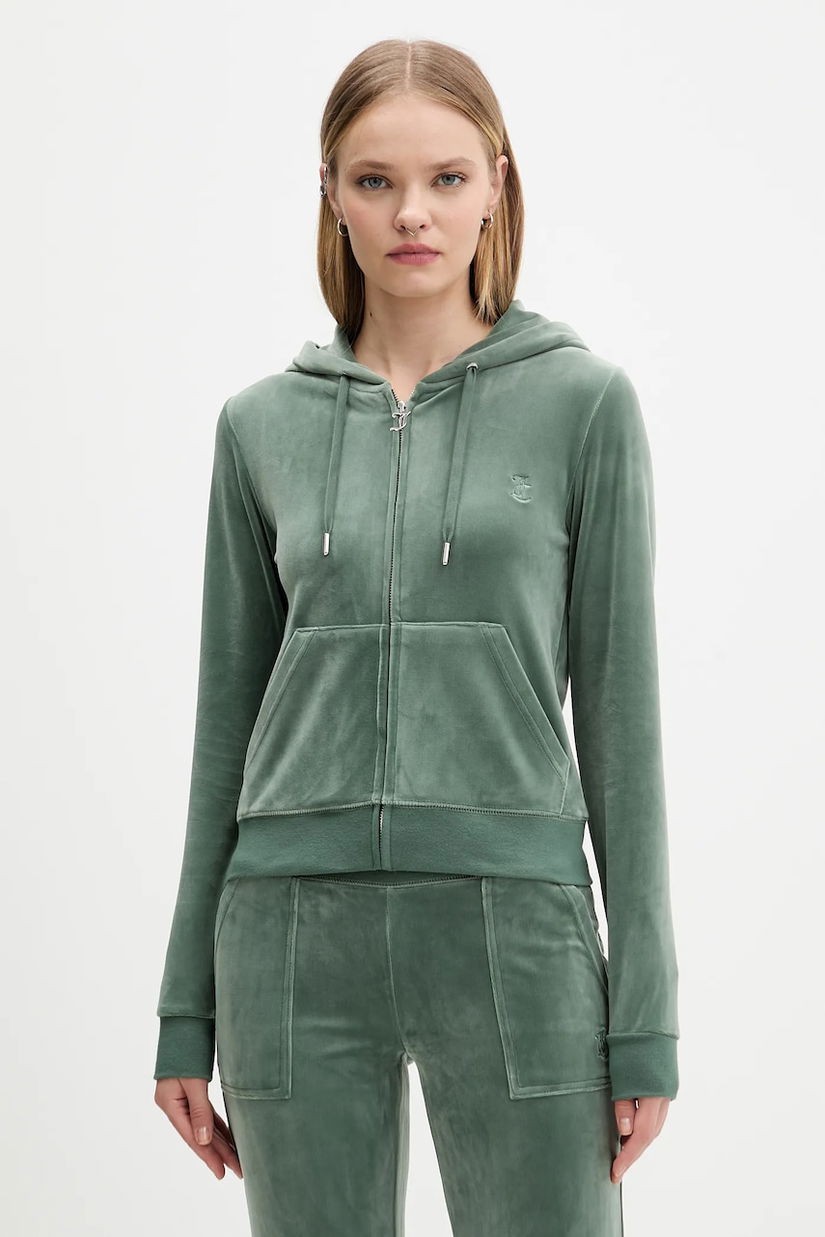 Juicy Couture bluză cu glugă, uni, JCAP176