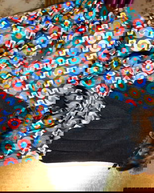 Fular  nou 2 fete Monti Italia , lina  cu matase naturala , manusi noi lina  elegante