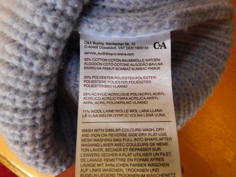 Caciulita noua   cu fular circular  C & A,   combinatii cu lina