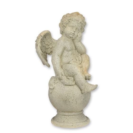 Ingeras-statueta pentru gradina din rasini