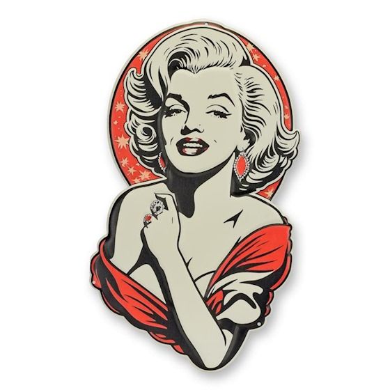Marilyn Monroe-decoratiune metalica pentru perete