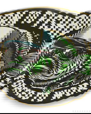 Born to Fish-decoratiune metalica pentru perete