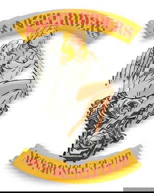 Angel Riders-decoratiune metalica pentru perete