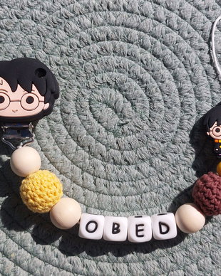 Lănțisor suzeta personalizata Harry Potter