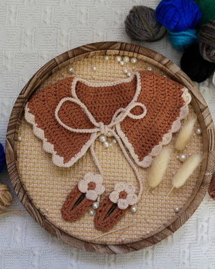 Set guleraș și agrafe handmade
