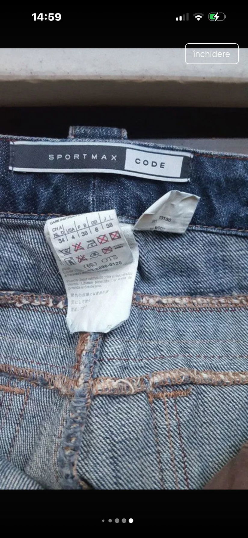 Jeans Sportmax Max Mara mărime 34D/36F