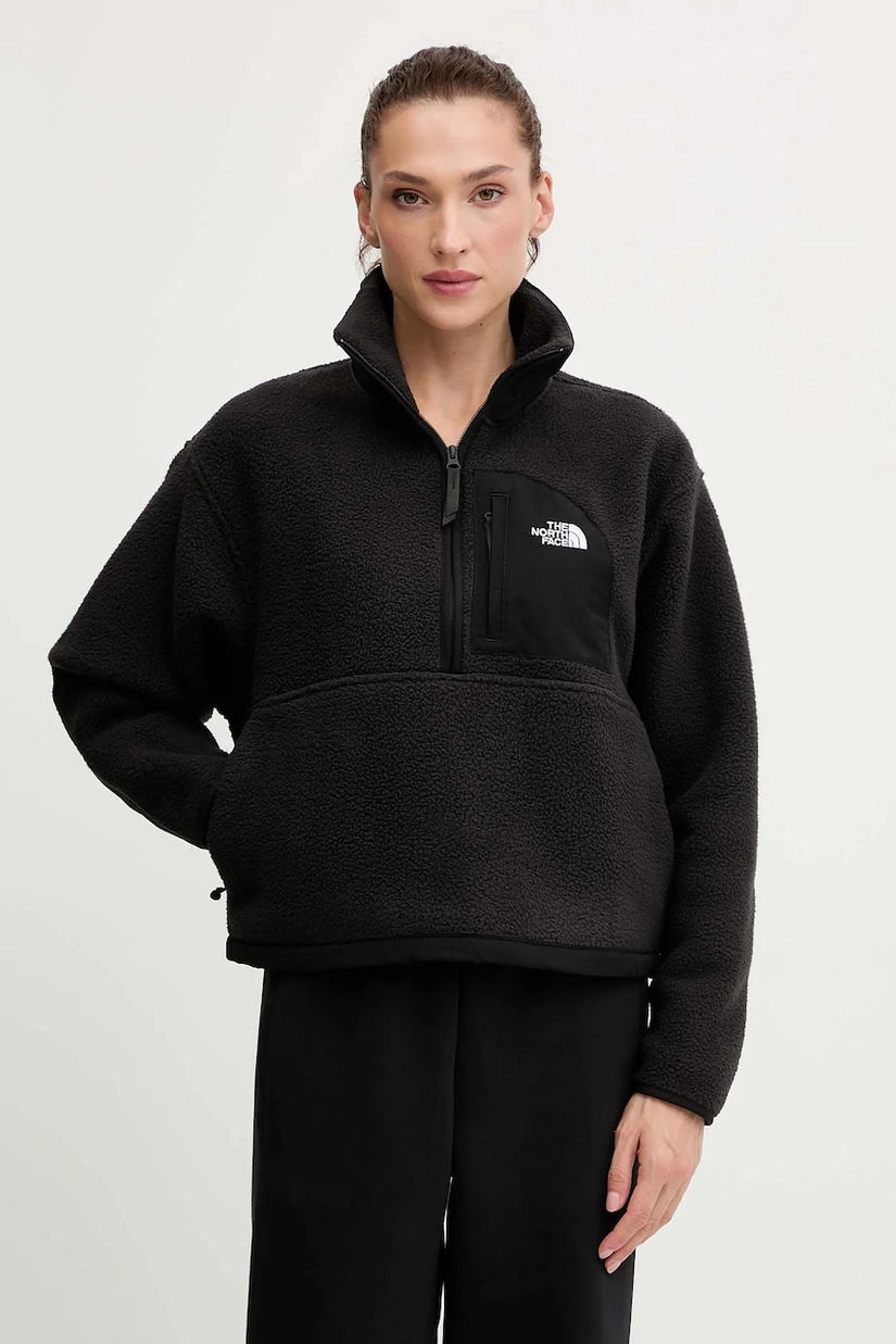 The North Face bluză Yumiori Off culoarea negru, uni, NF0A8EV0JK31