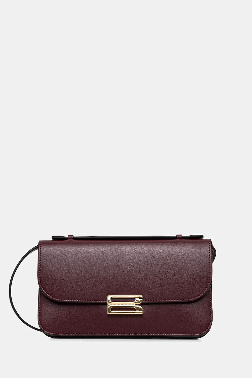 Victoria Beckham geantă piele culoarea bordo, B425AAC006932A