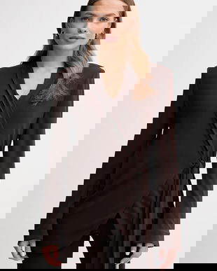 Gaudi sacou culoarea maro, un singur rând de nasturi, uni, 521FD34005