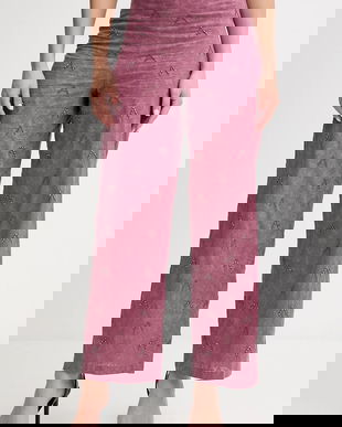 Hoss Intropia pantaloni culoarea roz, drept, high waist, 6542822