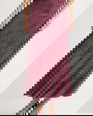 Hoss Intropia fustă culoarea bordo, maxi, evazați, 8422464