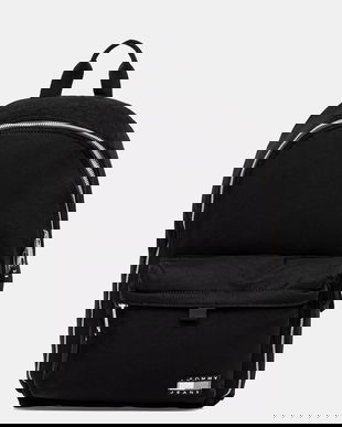 Tommy Jeans rucsac culoarea negru, mare, uni, AM0AM13733