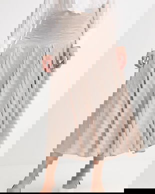 Hoss Intropia fustă culoarea bej, maxi, evazați, 8422456