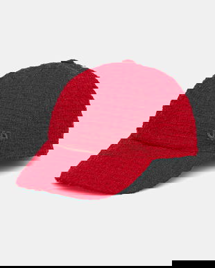 Patou șapcă de baseball din amestec de lână culoarea roșu, AC1110223