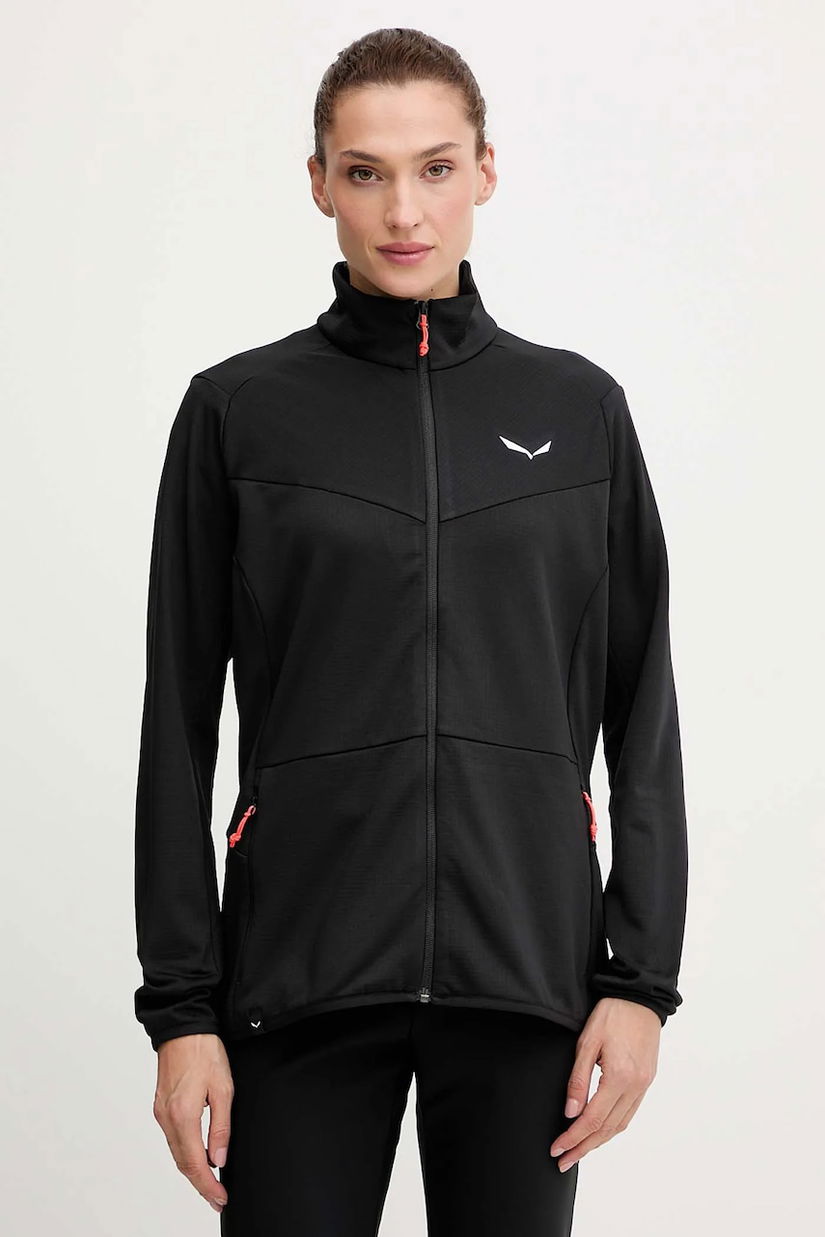 Salewa hanorac în aer liber Puez Cammino culoarea negru, uni, 00.0000029095