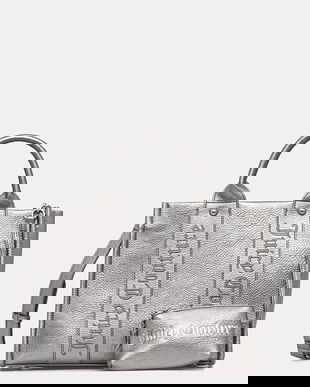 Juicy Couture poșetă Iris Embroidery culoarea argintiu, BIJIR8946WVP