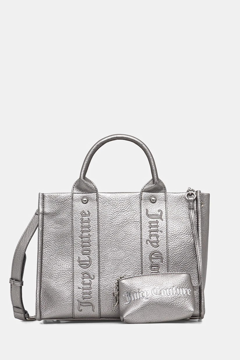 Juicy Couture poșetă Iris Embroidery culoarea argintiu, BIJIR8946WVP