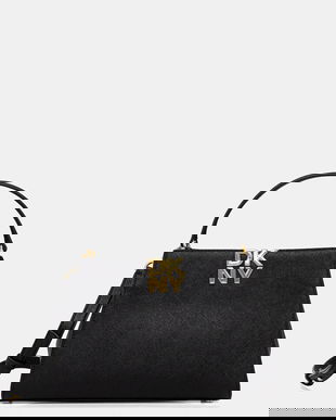 Dkny poșetă de piele FOSTER culoarea negru, R52D1L92