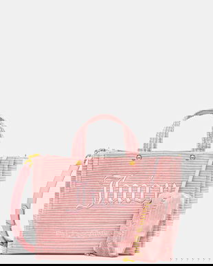 Juicy Couture poșetă Iris Velvet culoarea roz, BIJIR8941WC9