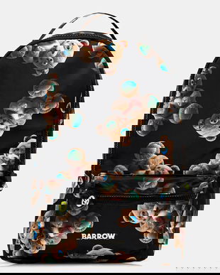 Barrow rucsac culoarea negru, mare, cu imprimeu, F5BWUABP093