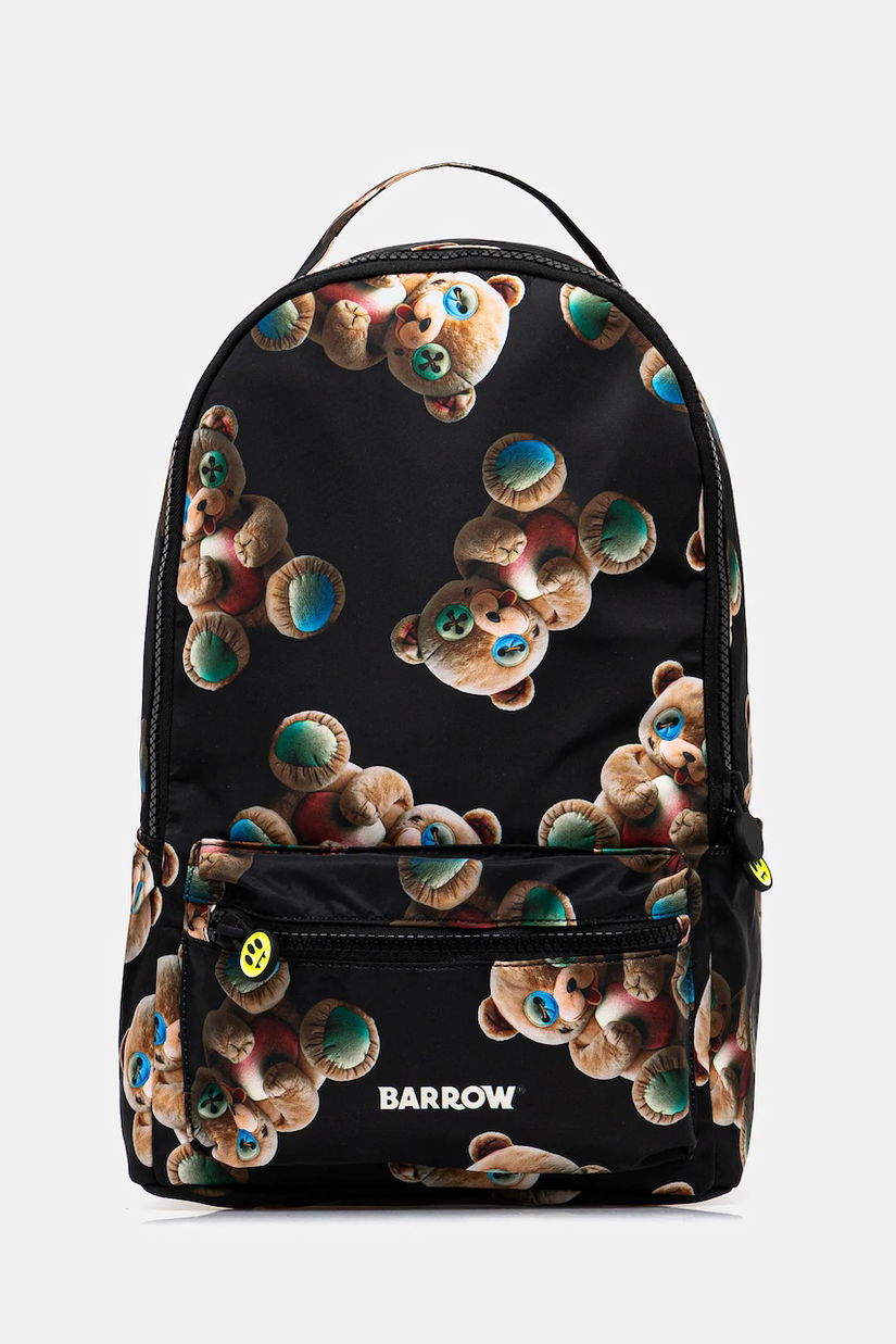 Barrow rucsac culoarea negru, mare, cu imprimeu, F5BWUABP093