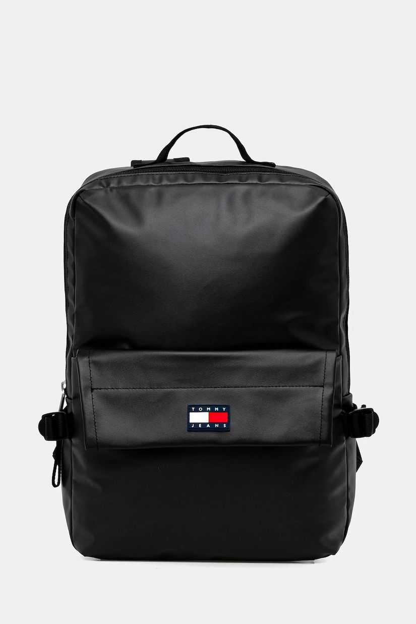 Tommy Jeans rucsac culoarea negru, mare, uni, AM0AM13734