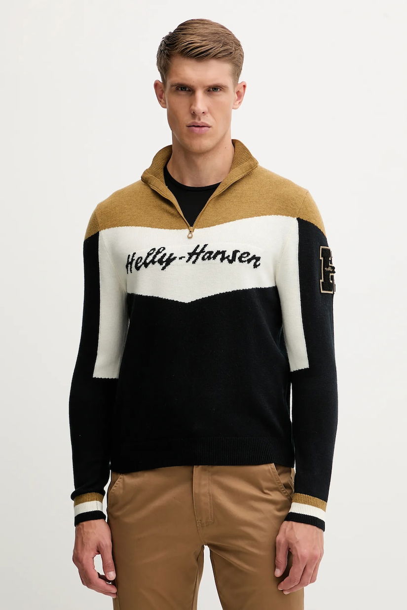 Helly Hansen pulover Apres culoarea roșu, cu turtleneck, 66025