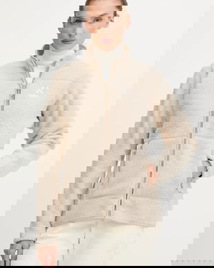 Haglöfs hanorac Mossa Pile culoarea gri, uni, 606538