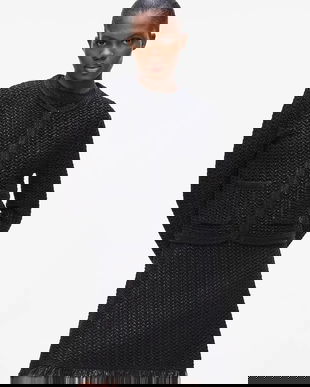 Karl Lagerfeld cardigan din amestec de lână culoarea negru, A4W18055