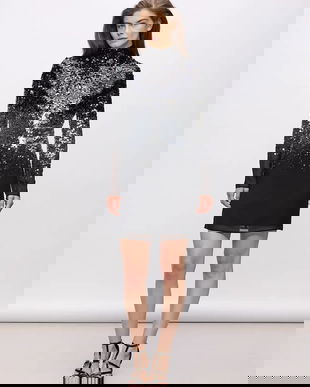 Karl Lagerfeld rochie Karl Lagerfeld Studio culoarea negru, mini, drept, A4W13051