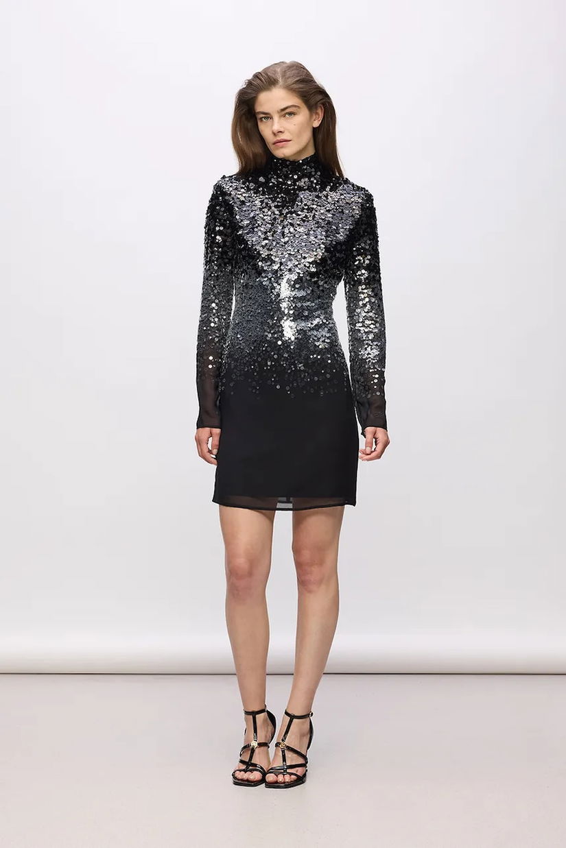 Karl Lagerfeld rochie Karl Lagerfeld Studio culoarea negru, mini, drept, A4W13051