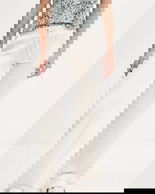 Juicy Couture pantaloni de trening culoarea bej, melanj, JCSEBJ001G.692