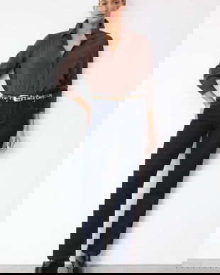 Medicine jeansi culoarea albastru marin