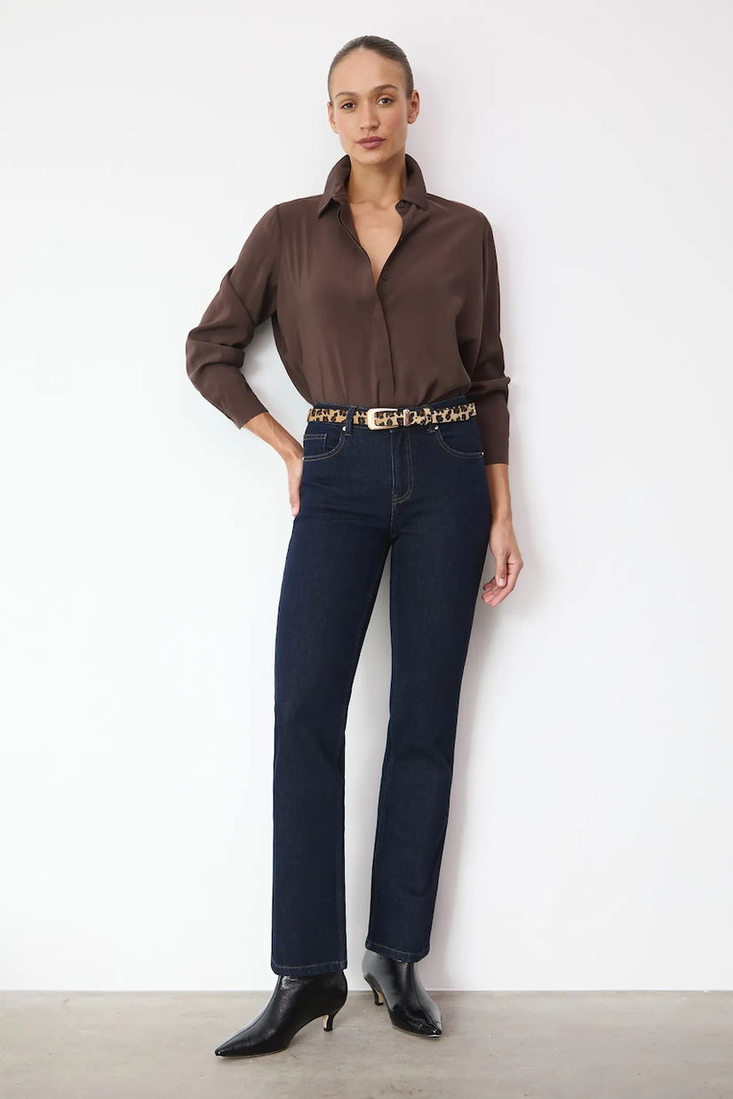 Medicine jeansi culoarea albastru marin