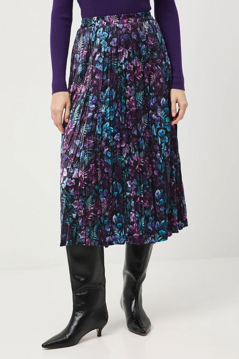 Medicine fusta culoarea negru, maxi, evazati