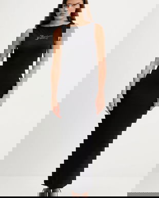 Juicy Couture rochie culoarea negru, maxi, drept, JCWED225318