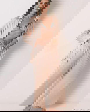 women'secret pijama culoarea portocaliu, satin, 2542458