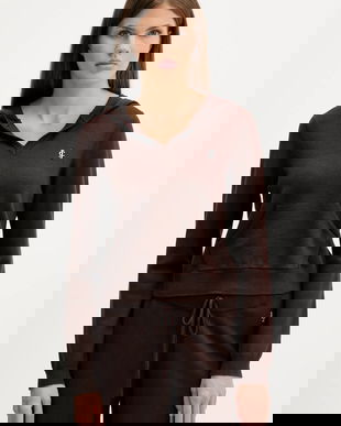 Juicy Couture pulover culoarea maro, JCGAS225016