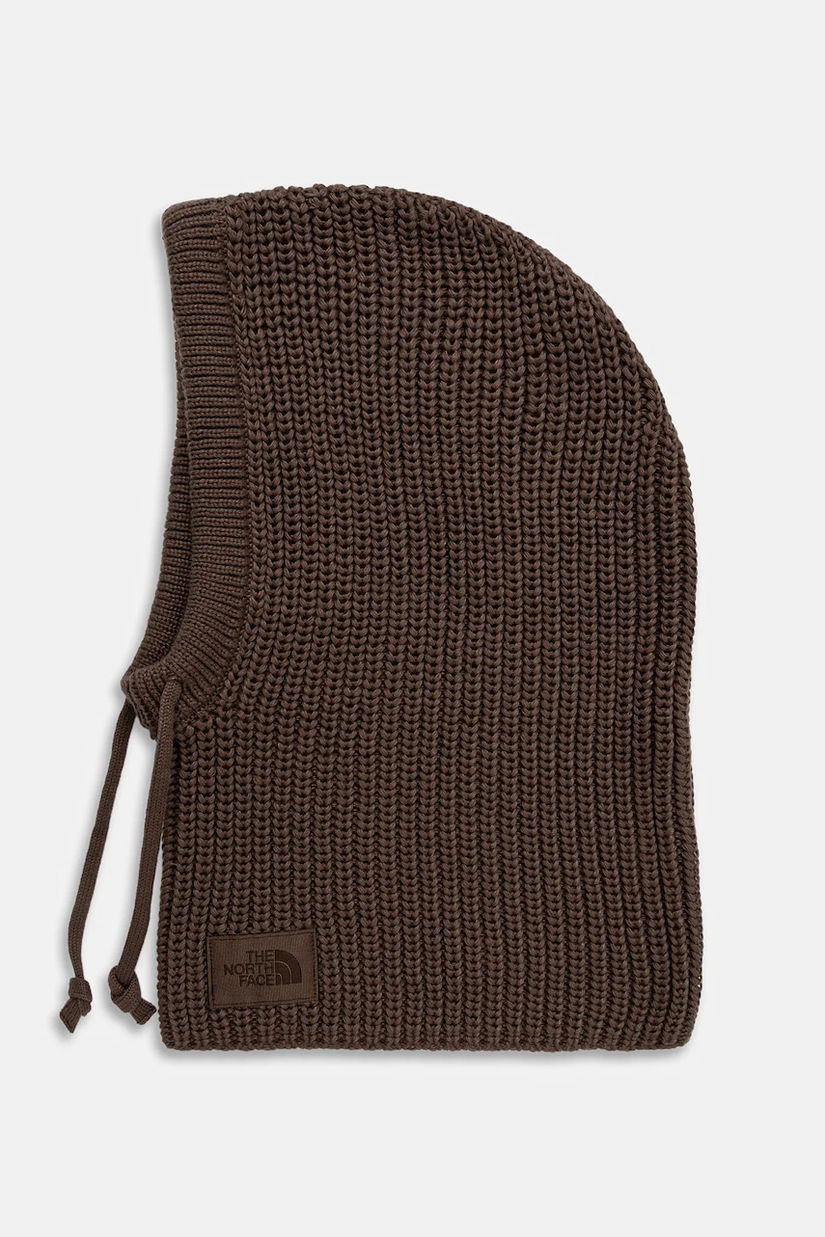 The North Face fular împletit Urban Lifestyle culoarea maro, uni, NF0A88QZ1OI1
