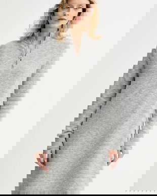 Marc O'Polo rochie cu lână culoarea gri, mini, drept, 5000006932