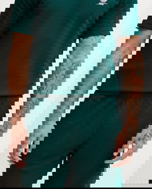 adidas Originals pantaloni scurți Trefoil Essentials culoarea verde, JW1040