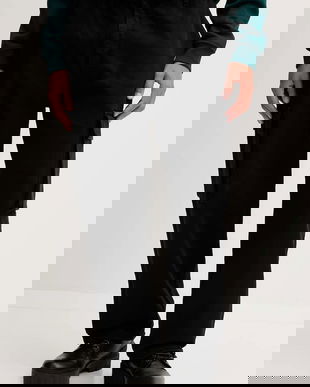 Kaotiko pantaloni de bumbac culoarea negru, fason cargo, high waist, AR010-01-K002